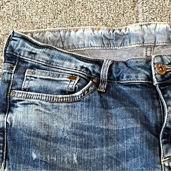 H&M Blue Skinny Jeans with Vintage Wash - Picture 5 of 11